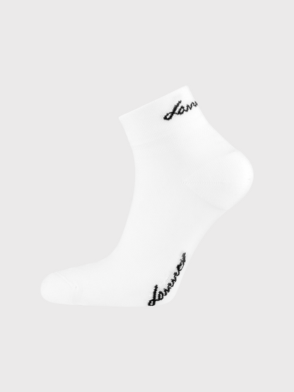 Socka i Dryarn® med kort skaft - 1019 - vit