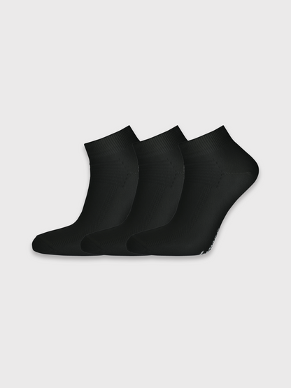 Bomullstrumpa 3-pack - svart