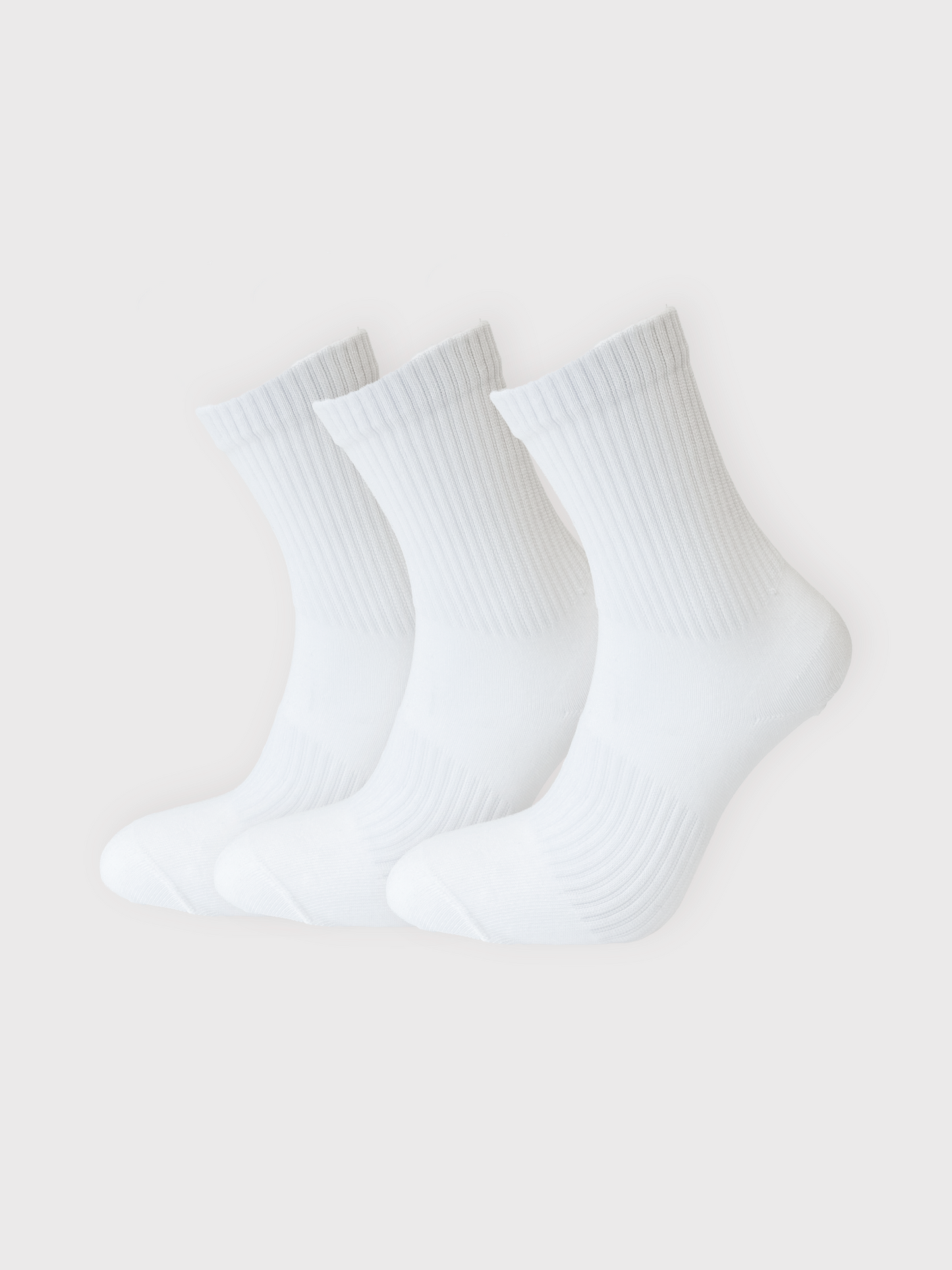Comfort Crew Socks 3-PACK - vit