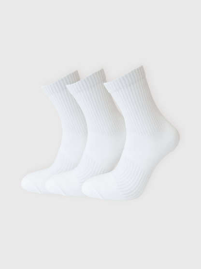 Comfort Crew Socks 3-PACK - vit